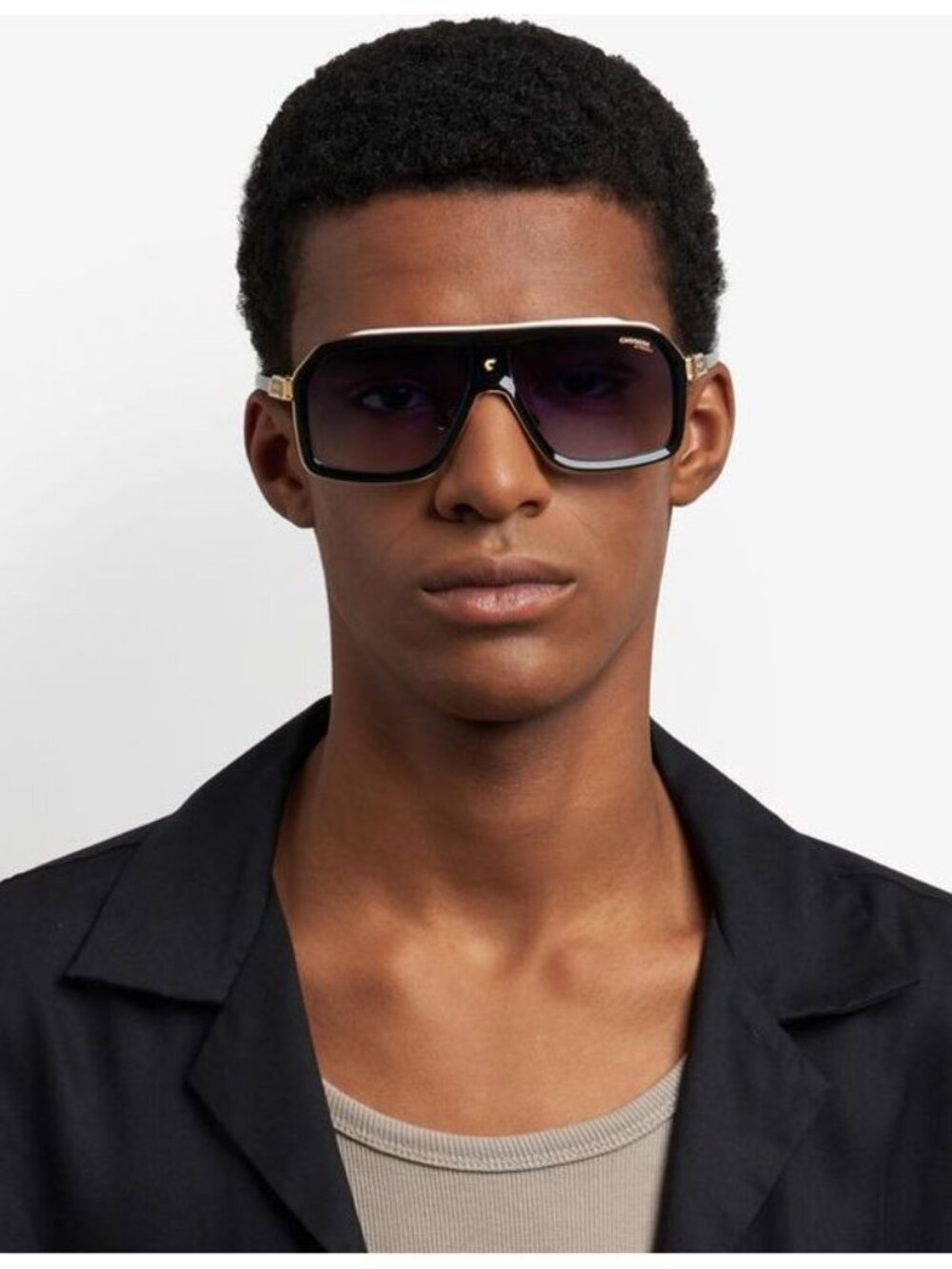 Carrera Polarized Sunglasses 1053/S Black/Grey Full Inclusion Retail $359 - Picture 4 of 5